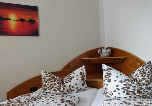 Blick in ein Gästezimmer