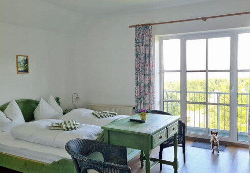 Blick in ein Gästezimmer