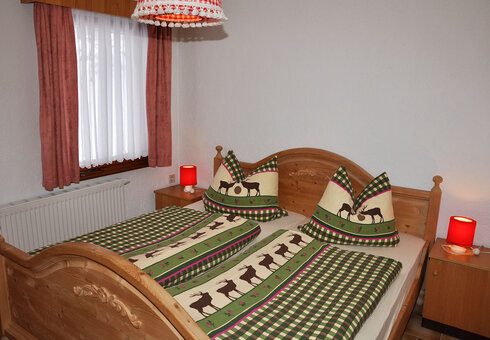 Blick in das Ferienhaus (Schlafzimmer)