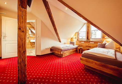 Blick in ein Gästezimmer