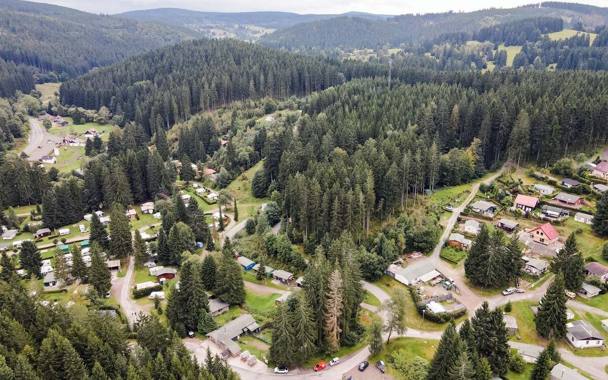 Luftaufnahme Naturcamp Meyersgrund Panorama neu