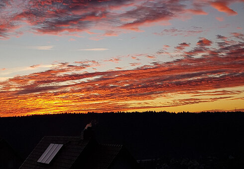 Sonnenuntergang über Rauenstein