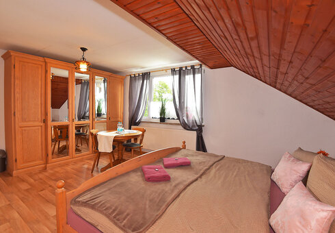 Blick in ein Gästezimmer