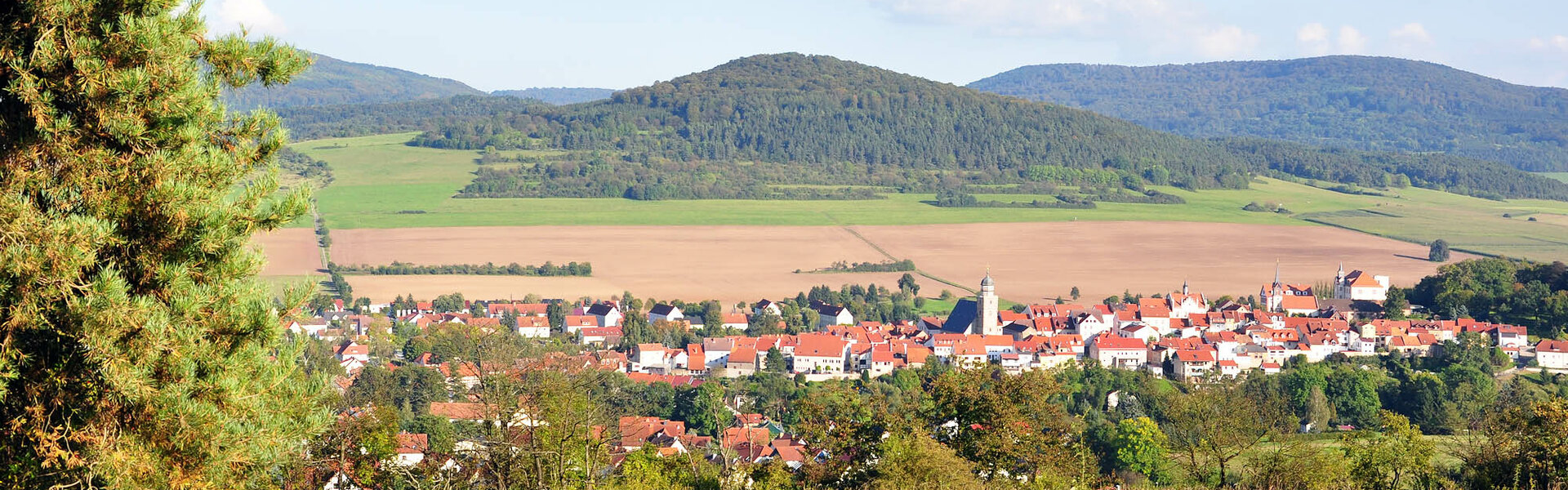 Blick auf Geisa in der Rhön