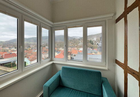 Blick in ein Gästezimmer