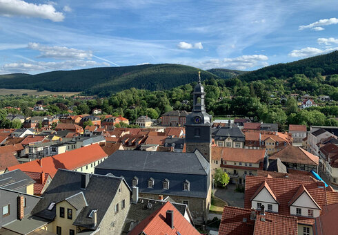 Blick auf Bad Blankenburg
