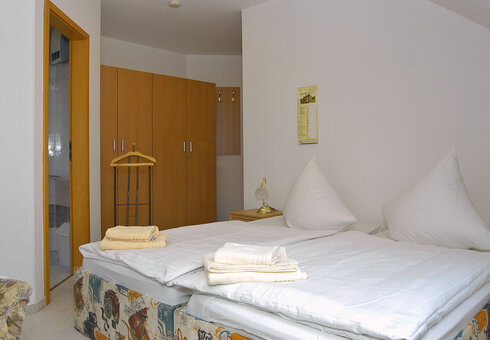 Blick in ein Gästezimmer