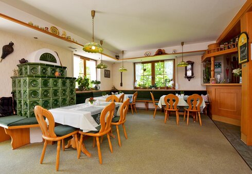 Blick in den Frühstücksraum