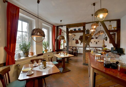Blick in den Frühstücksraum