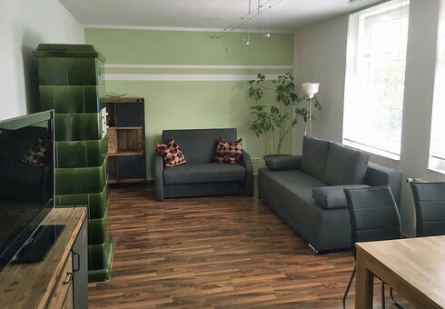 Blick in das Wohnzimmer