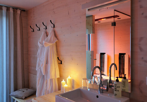 Blick in ein Badezimmer
