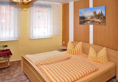 Blick in ein Gästezimmer