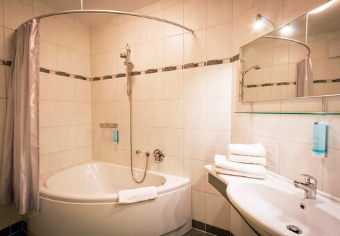 Blick in ein Badezimmer