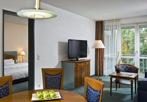 Blick in ein Gästezimmer