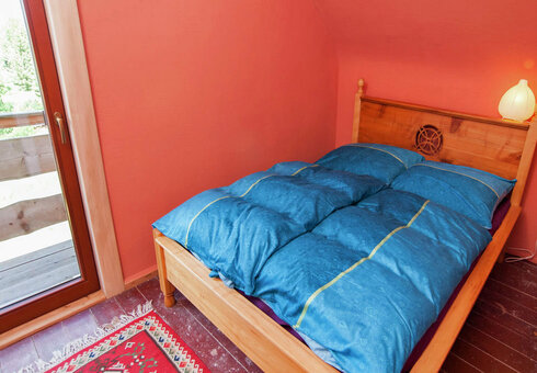 Blick in ein Schlafzimmer
