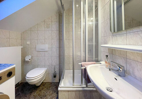 Bad mit Dusche / WC und Waschmaschine