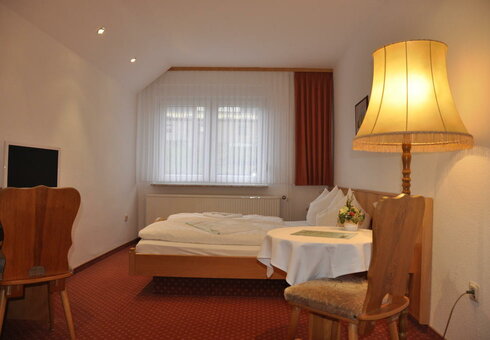 Blick in ein Gästezimmer