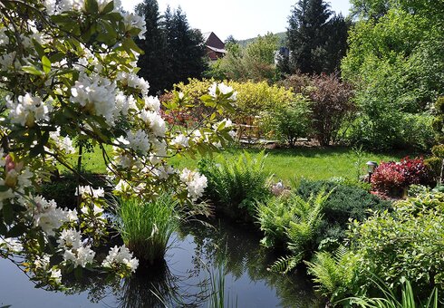 Gartenidylle im Frühling