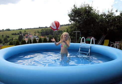Badespaß im Sommer