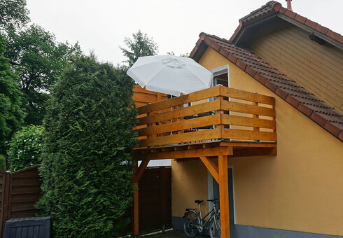 Balkon der großen Fewo