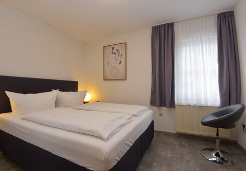 Blick in ein Gästezimmer