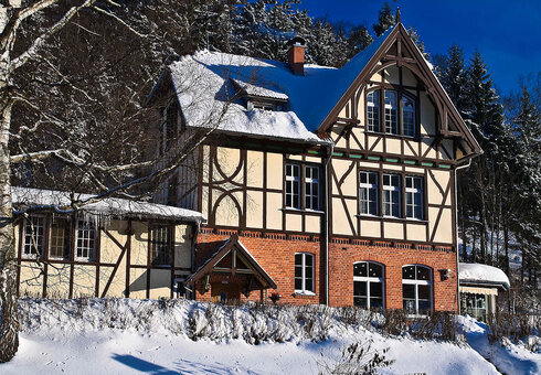 Wanderherberge Alter Bahnhof, Winter