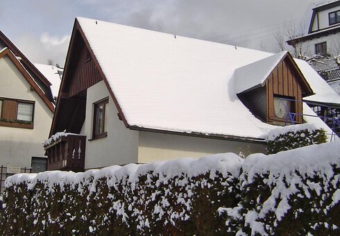 Das Ferienhaus im Winter