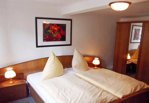 Blick in ein Gästezimmer