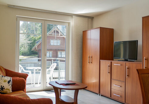 Blick in eine Ferienwohnung (Wohnzimmer)