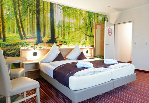 Blick in ein Gästezimmer