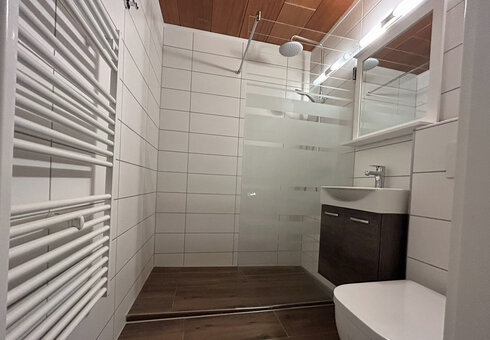 Familienappartement - Badezimmer mit Dusche