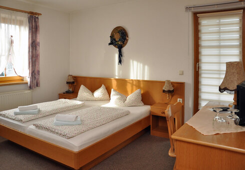 Blick in ein Gästezimmer
