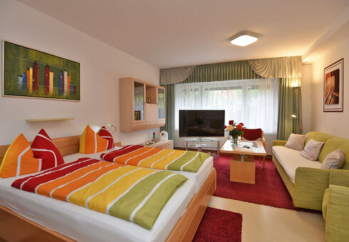Blick in ein Doppelzimmer