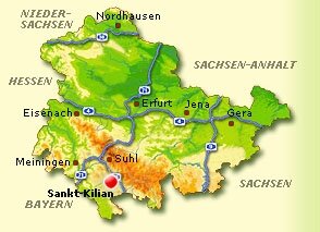 Lagekarte Sankt Kilian