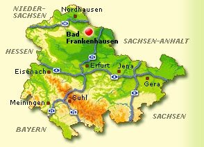 Lagekarte Bad Frankenhausen