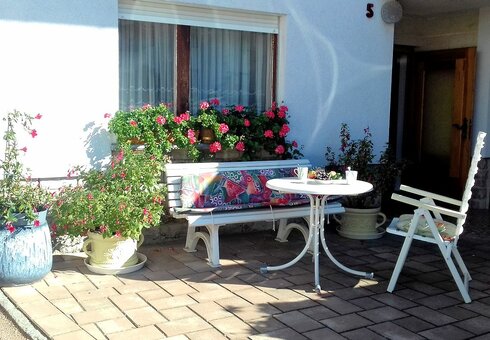 Blick zur Terrasse