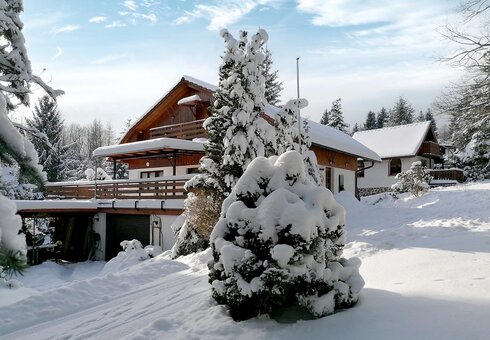 Die Ferienhäuser im Winter