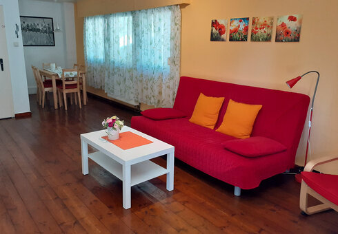 Blick in ein Ferienhaus