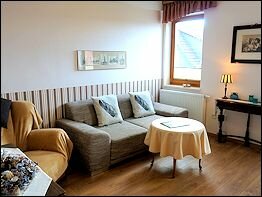 Blick in das Wohnzimmer