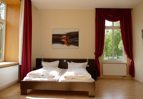 Blick in ein Gästezimmer