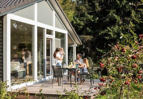 Terrasse am Ferienhaus