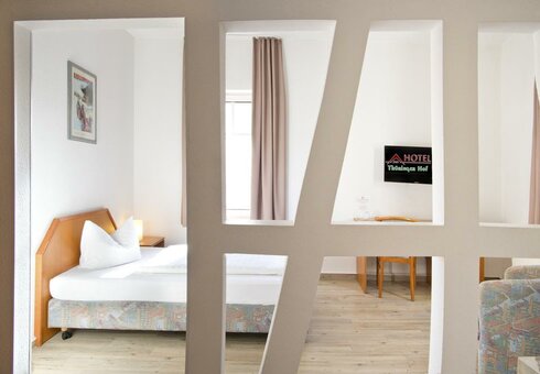 Blick in ein Gästezimmer