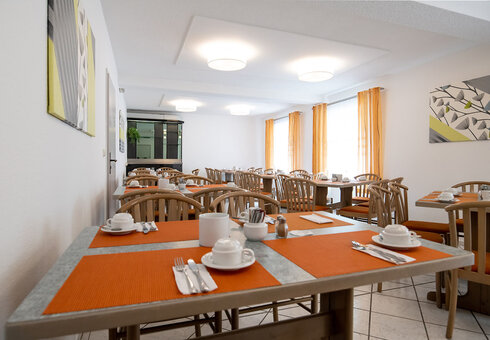 Blick in den Frühstücksraum