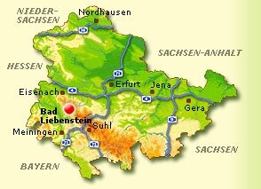 Lagekarte Bad Liebenstein