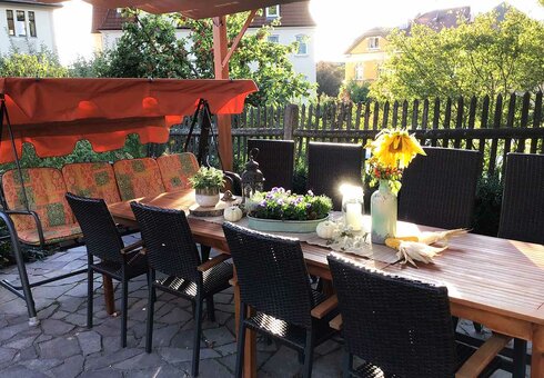 Sitzecke im Garten