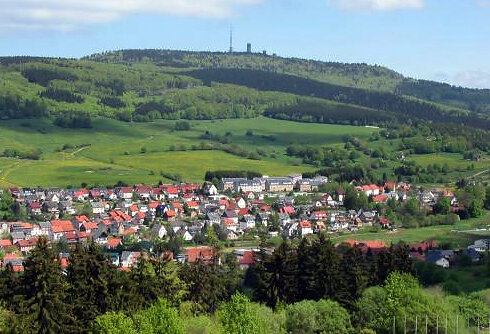 Blick auf den Ort Brotterode