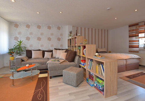 große Ferienwohnung (Wohn-Schlafzimmer)