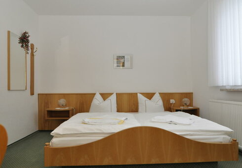 Blick in ein Gästezimmer