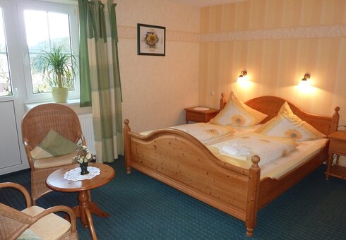 Blick in ein Gästezimmer