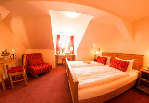 Blick in ein Gästezimmer